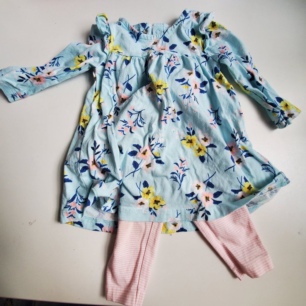 🔺 Carter's Floral Print 2 Piece Outfit  🔺